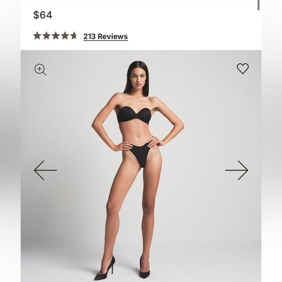 SKIMS Ultimate Strapless Push Up Bra NWT - Picture 8 of 10